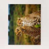 Beaux frères Cheetah, Puzzle Jigsaw (Vertical)