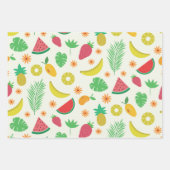 Beaux fruits d'été et motif feuille tropical (Devant 2)
