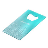 Beaux gouttes d'parties scintillant à la menthe bl (Dos Angle)