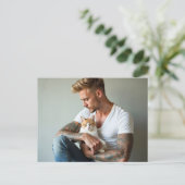 Beaux Hommes & Cartes d'Art de Chats (Debout devant)