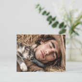 Beaux Hommes & Cartes d'Art de Chats (Debout devant)