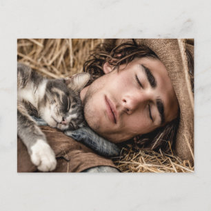Beaux Hommes & Cartes d'Art de Chats