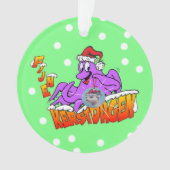 Beaux jours de Noël Octopus Cartoon Ornement (devant)