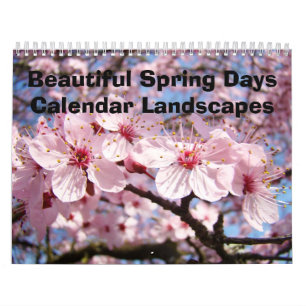 Beaux Jours de Printemps Calendrier Paysages Arbre