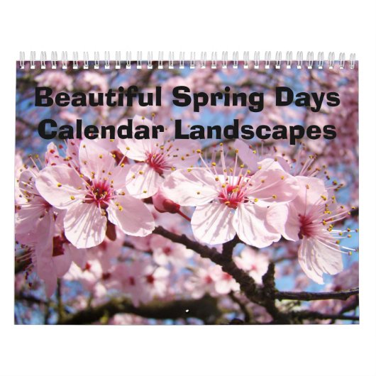 Beaux Jours de Printemps Calendrier Paysages Arbre (Protection)