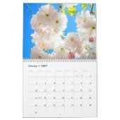 Beaux Jours de Printemps Calendrier Paysages Arbre (Jan 2027)