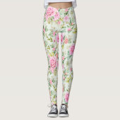 Beaux Leggings Floraux (Devant)