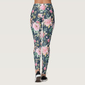 Beaux Leggings Floraux (Dos)