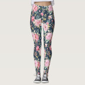 Beaux Leggings Floraux (Devant)
