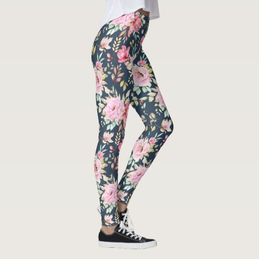Beaux Leggings Floraux (Droite)