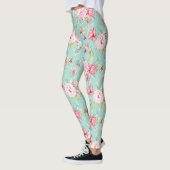 Beaux Leggings Floraux (Gauche)