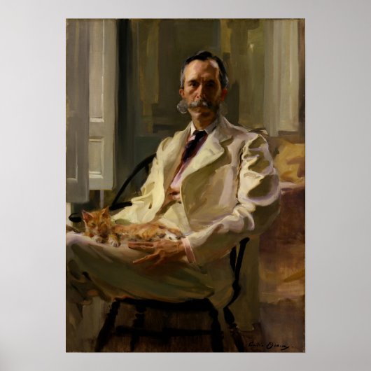 Beaux - Man met de kat ( Henry Sturgis ) Poster (Voorkant)