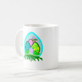 Beaux oeufs de Pâques Café Mug (Devant gauche)