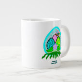 Beaux oeufs de Pâques Jumbo Café Mug (Devant droit)
