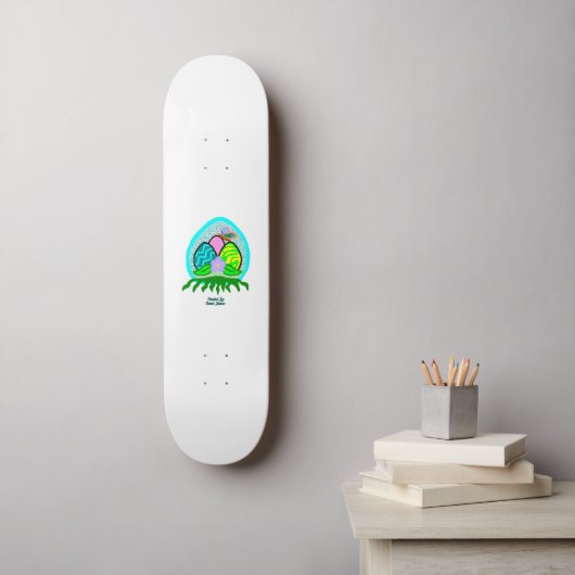 Beaux oeufs de Pâques Skateboard (Art mural)