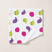 Beaux oiseaux colorés (Gant de toilette)