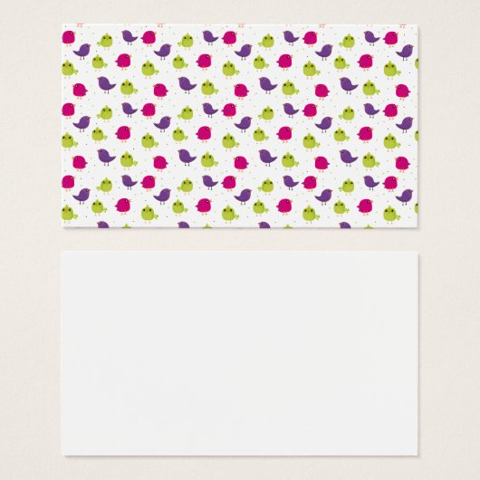 Beaux oiseaux colorés (Devant & derrière)