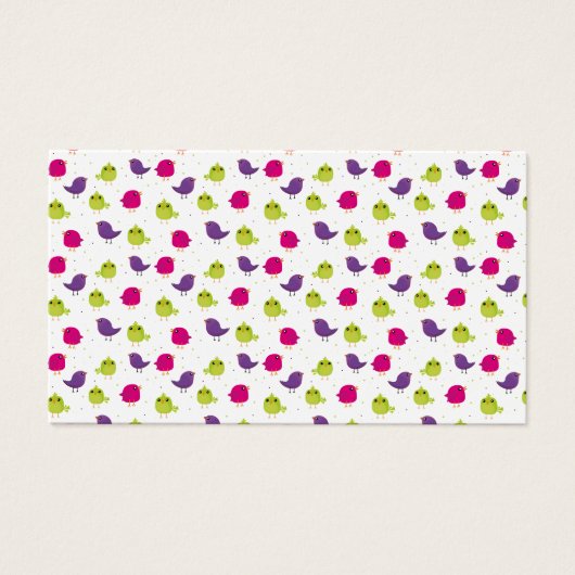 Beaux oiseaux colorés (Devant)