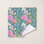 Beaux oiseaux et fleurs (Gant de toilette)