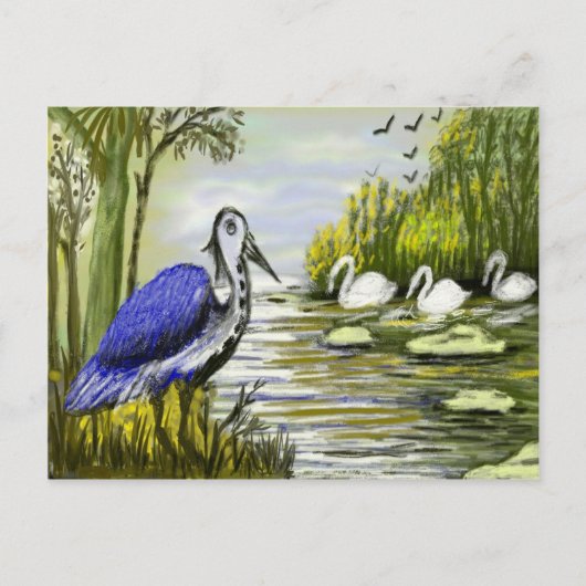 Beaux Oiseaux Par Carte Postale Lakeside (Devant)