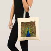 Beaux paon et copie de plumes sur le sac (Devant (produit))
