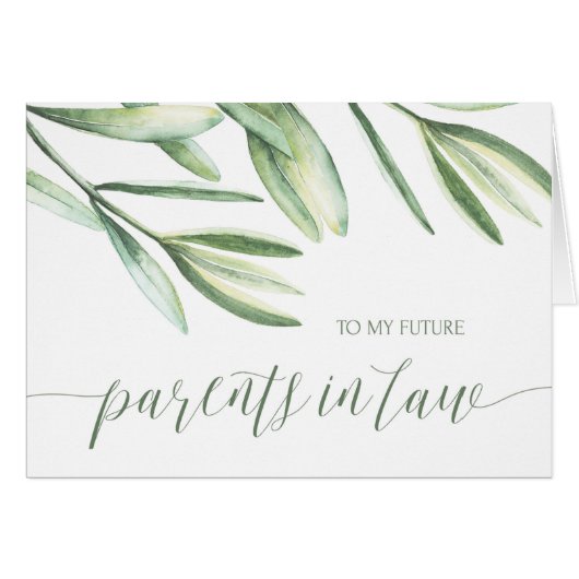 Beaux-parents de verdure sur ma carte de jour du (Devant horizontal)