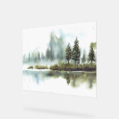 Beaux pins dans le lac (Angle)