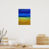 Beaux posters de sable et de ciel peignant vos mot (Cuisine)