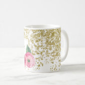 Beaux roses pour aquarelle avec la tasse de (Devant droit)