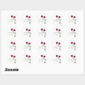 Beaux Stickers Blooms, Fuchsia (Feuille)