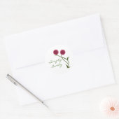 Beaux Stickers Blooms, Fuchsia (Enveloppe)