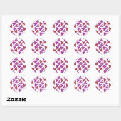 Beaux Stickers Coeurs (Feuille)
