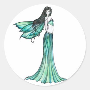 Beaux Stickers de Fée Verte par Molly Harrison