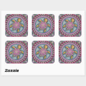 Beaux stickers de tortues de Soozie Wray (Feuille)