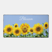Beaux tournesols et texte sur Sky Blue (Recto)
