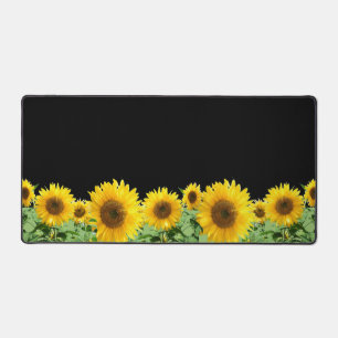 Beaux Tournesols sur Fond Noir