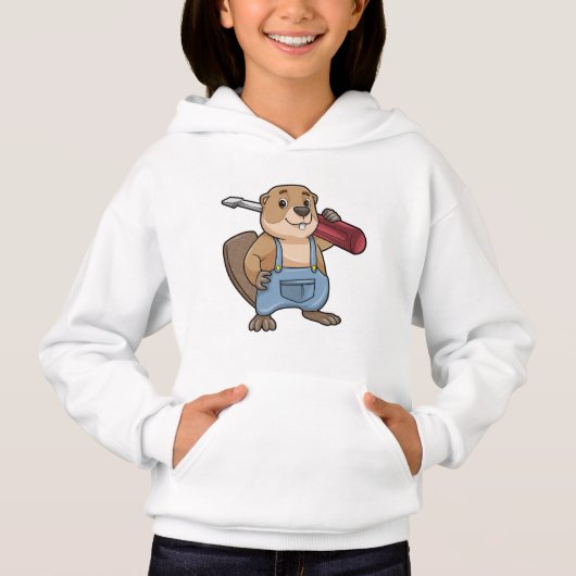 Beaver als ambachtsman met moersleutel (Voorkant)