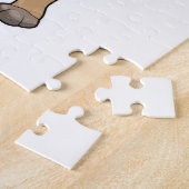 Beaver als Bodybuilder met grote bovenarmen Legpuzzel (Zijkant)