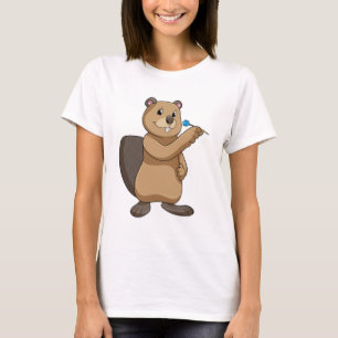 Beaver at Darts T-shirt
