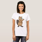 Beaver at Darts T-shirt (Voorkant volledig)