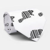 BEAVER BAR CODE Dier Barcode Patroon Ontwerp Stropdas (Opgerold)