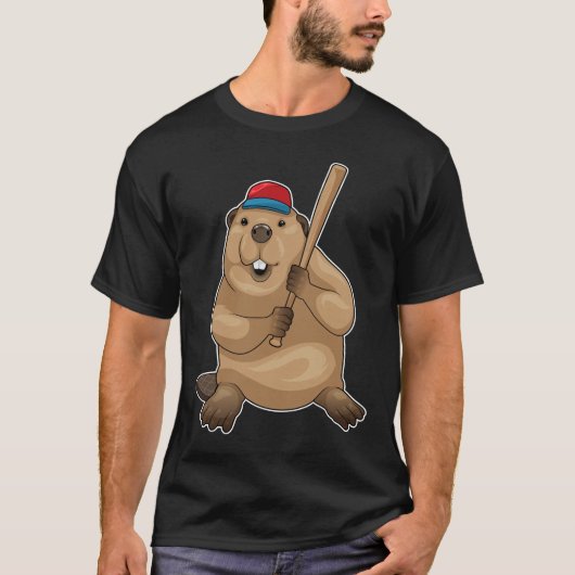 Beaver Baseball Baseball T-shirt (Voorkant)