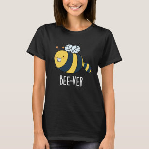 Beaver bee pun Dark BG T-shirt