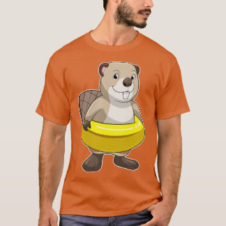 Beaver bij Zwemmen met Zwemring T-shirt