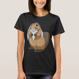 Beaver Bride Flower Wedding T-shirt