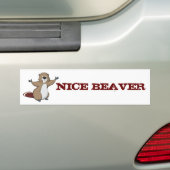 BEAVER-BUMPERSTICKER BUMPERSTICKER (Op auto)