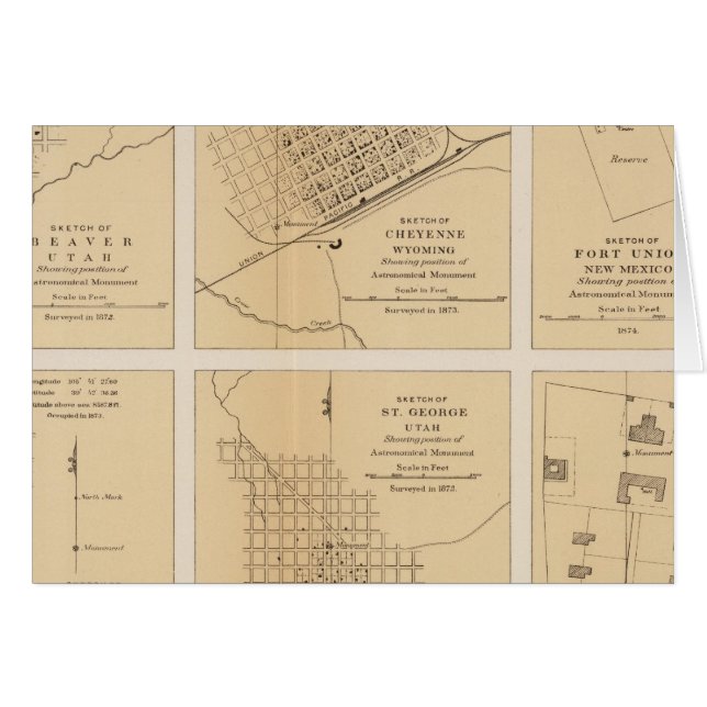 Beaver, Cheyenne, Fort Union, Georgetown (Devant horizontal)