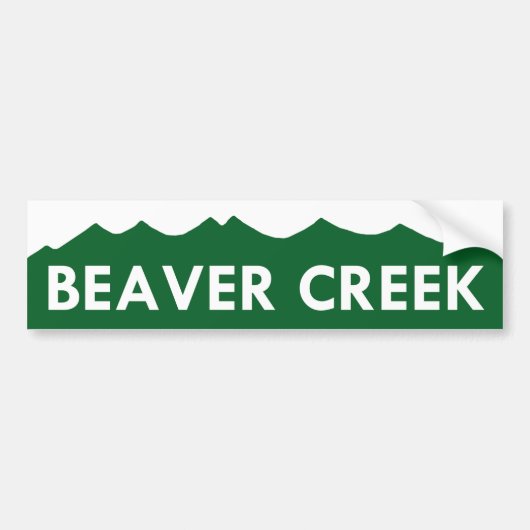 Beaver Creek Colorado Bumpersticker (Voorkant)