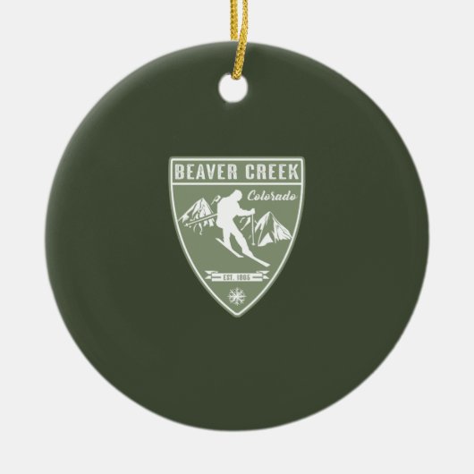 Beaver Creek Colorado Keramisch Ornament (Voorkant)
