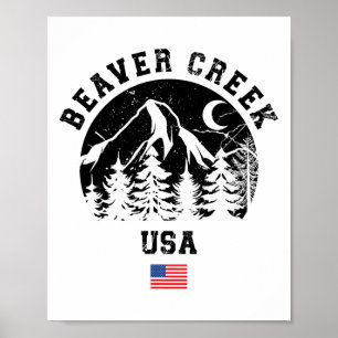 Beaver Creek Colorado Ski Resort Alpine Ski Game Poster